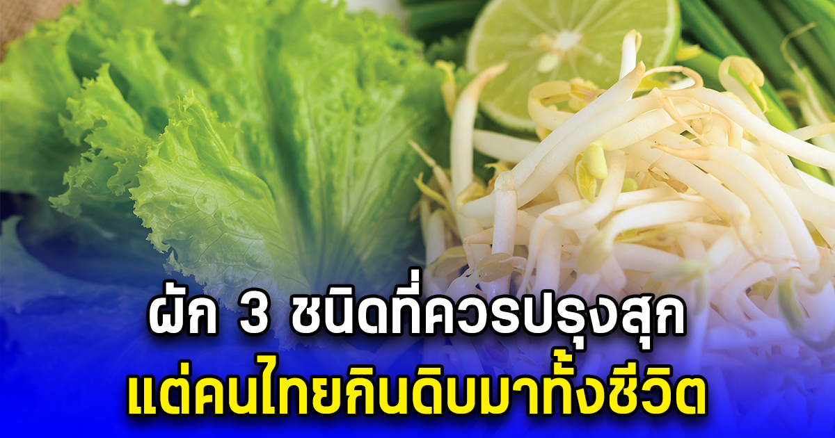 ผัก 3 ชนิดที่ควรปรุงสุก แต่คนไทยกินดิบมาทั้งชีวิต