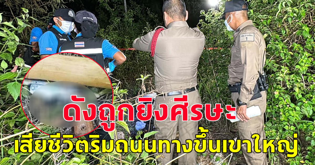 พบร่าง สาวนามสกุลดังถูกยิ ง เสียชีวิตริมถนนทางขึ้นเขาใหญ่