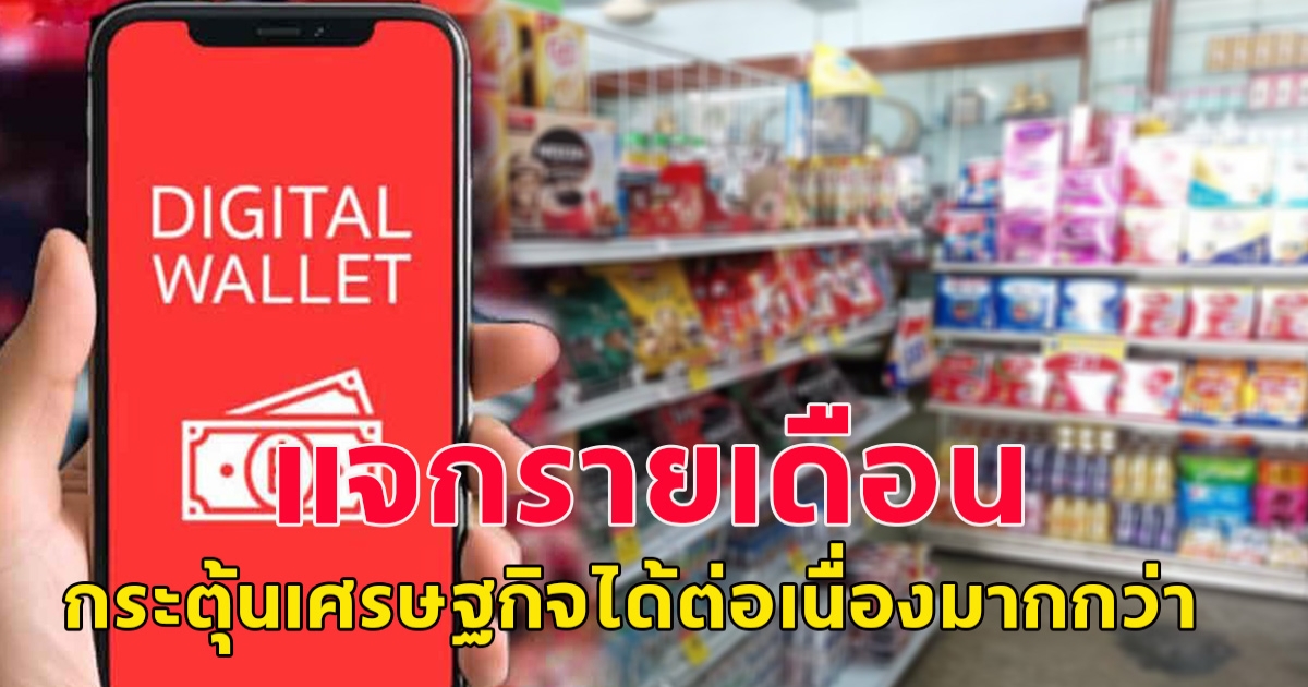 ที่ปรึกษากิตติมศักดิ์สมาคมค้าส่ง-ปลีกไทย แนะแจกรายเดือน กระตุ้นเศรษฐกิจได้ต่อเนื่องมากกว่า