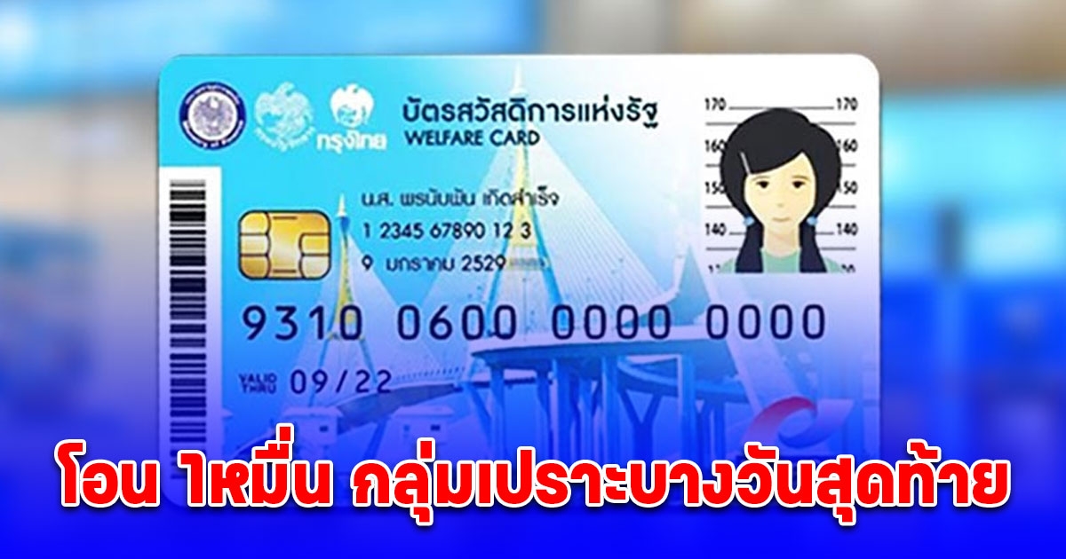 เช็กด่วน โอน 1หมื่น กลุ่มเปราะบางวันสุดท้าย เลขท้ายบัตรประชาชนเลขไหนดูกันเลย