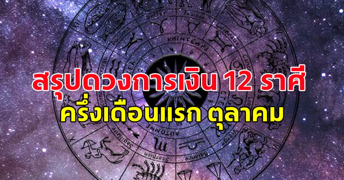 หมอไก่ สรุปดวงการเงิน  12 ราศี เจาะลึกเฉพาะช่วงครึ่งเดือนแรก ตุลาคม จะเป็นอย่างไรเช็กเลย