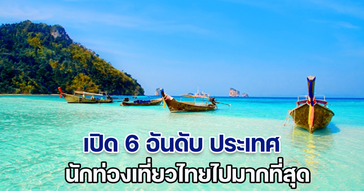 เปิด 6 อันดับ ประเทศ นักท่องเที่ยวไทยไปมากที่สุด