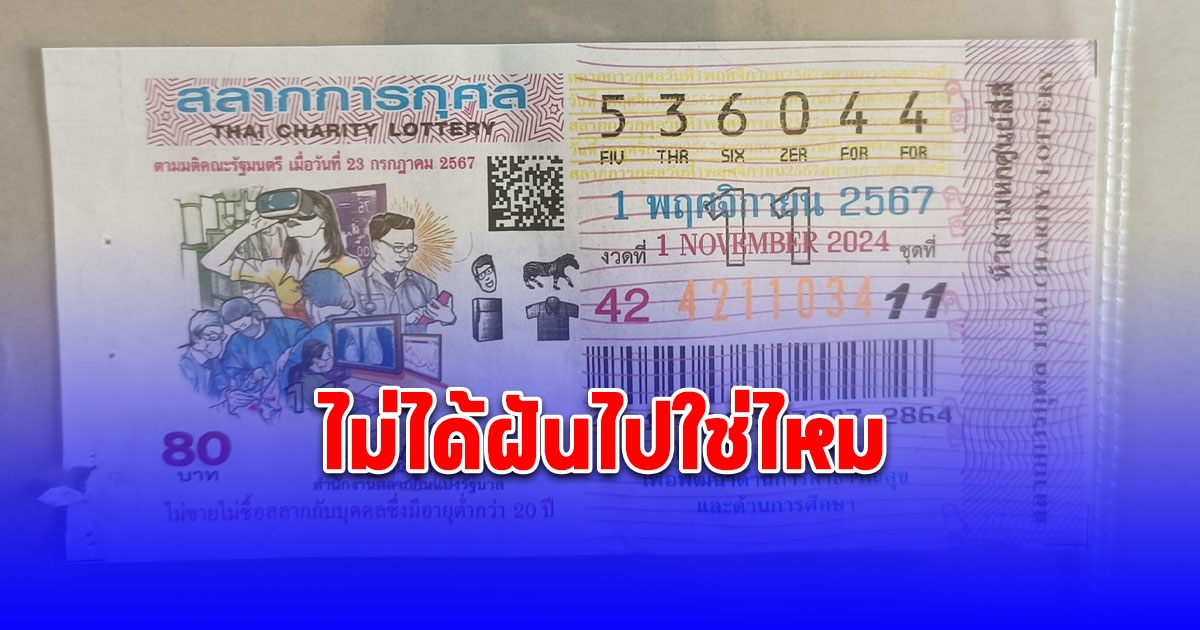 เราไม่ได้ฝันไปใช่ไหม สาวถูกรางวัลที่ 1 รับเต็มๆ 6,000,000