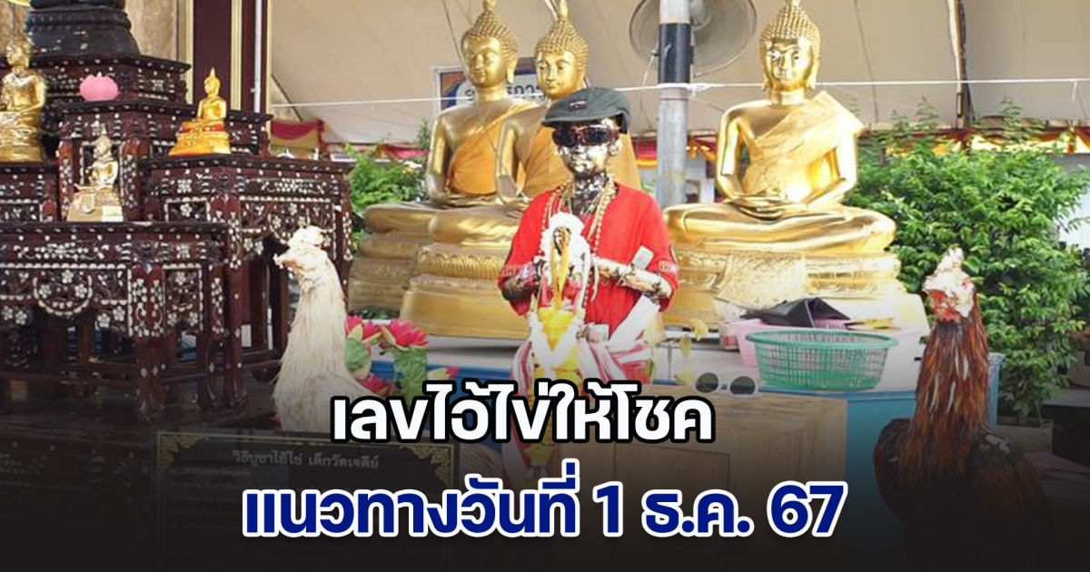 ครั้งนี้ขอเถอะ! เลขไอ้ไข่ให้โชค แนวทางวันที่ 1 ธ.ค. 67