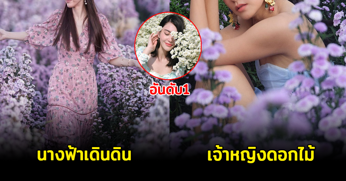 7 นางเอกสาวในทุ่งดอกไม้ สวยที่สุด