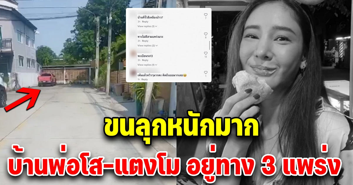 บ้าน แตงโม นิดา-พ่อโส อยู่ทาง3แพร่ง