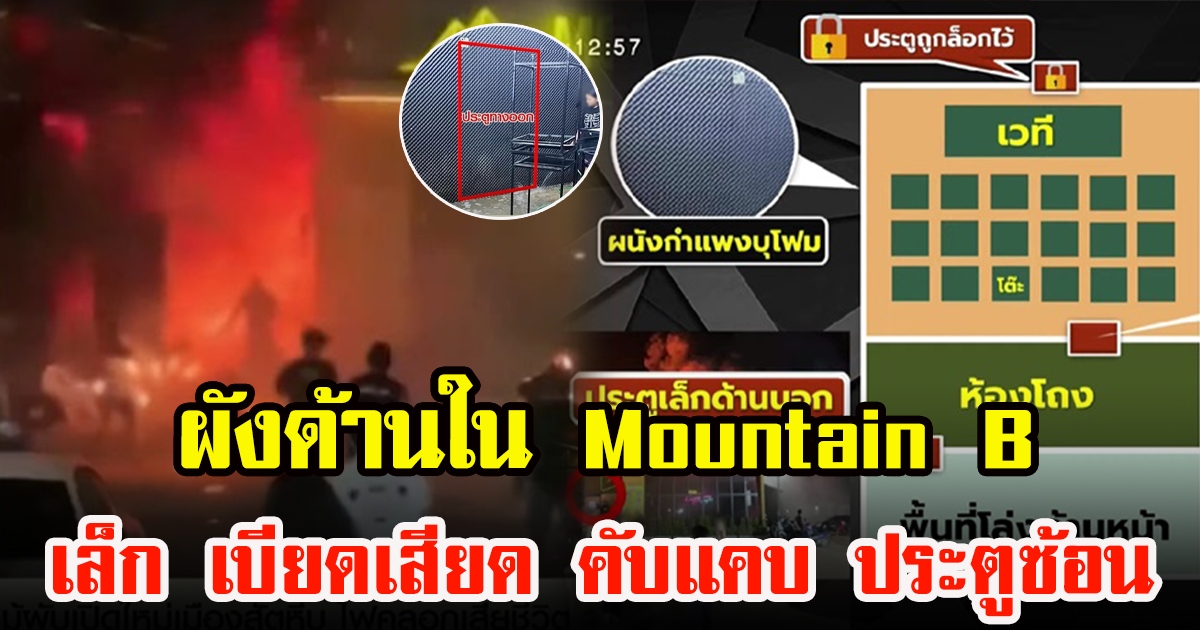 เปิดสภาพด้านใน Mountain B เล็ก เบียดเสียด และคับแคบ