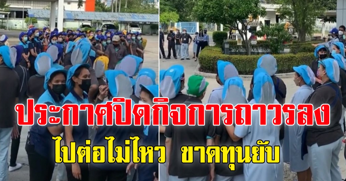 โรงงานดัง ประกาศปิดกิจการ ไปต่อไม่ไหว ขาดทุนสะสม