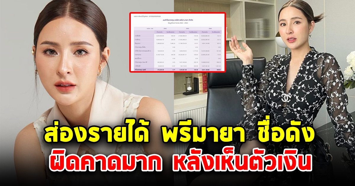 ส่องรายได้ พรีมายา ชื่อดัง ฝ่ากระแส ดราม่า