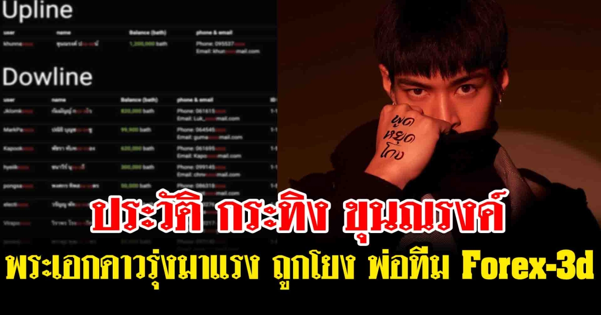 รู้แล้วมีอึ้ง ประวัติ กระทิง ขุนณรงค์ พระเอกดาวรุ่งมาแรง ถูกโยง พ่อทีม Forex-3d