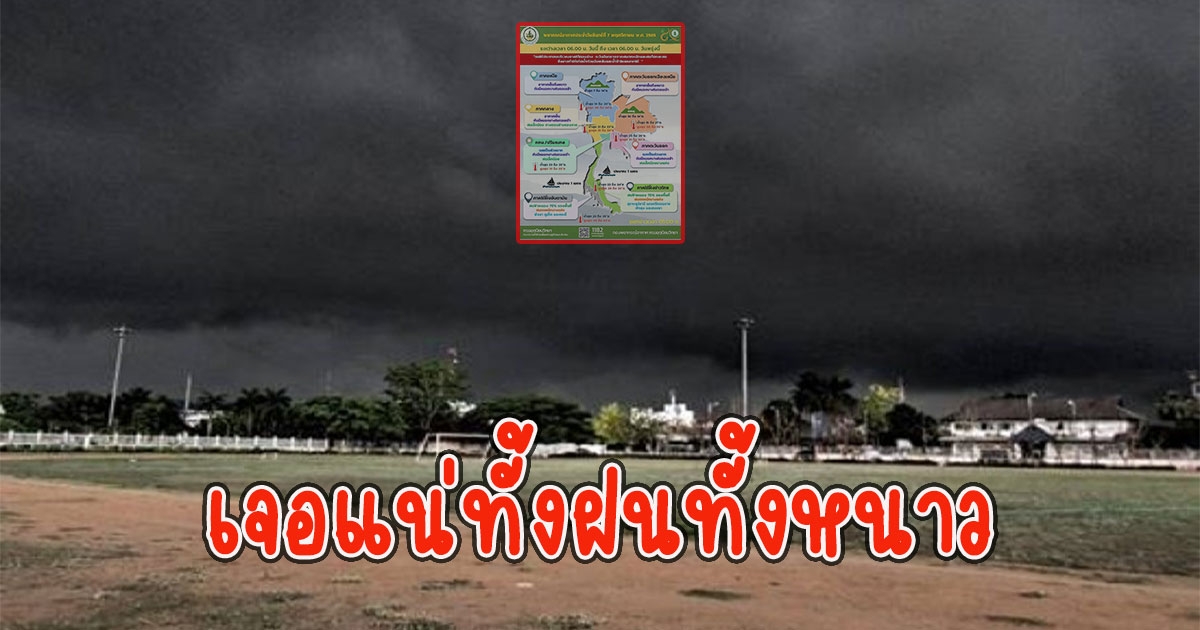 กรมอุตุฯ เตือนฝนตกหนัก รับมือทั้งฝนทั้งหนาว