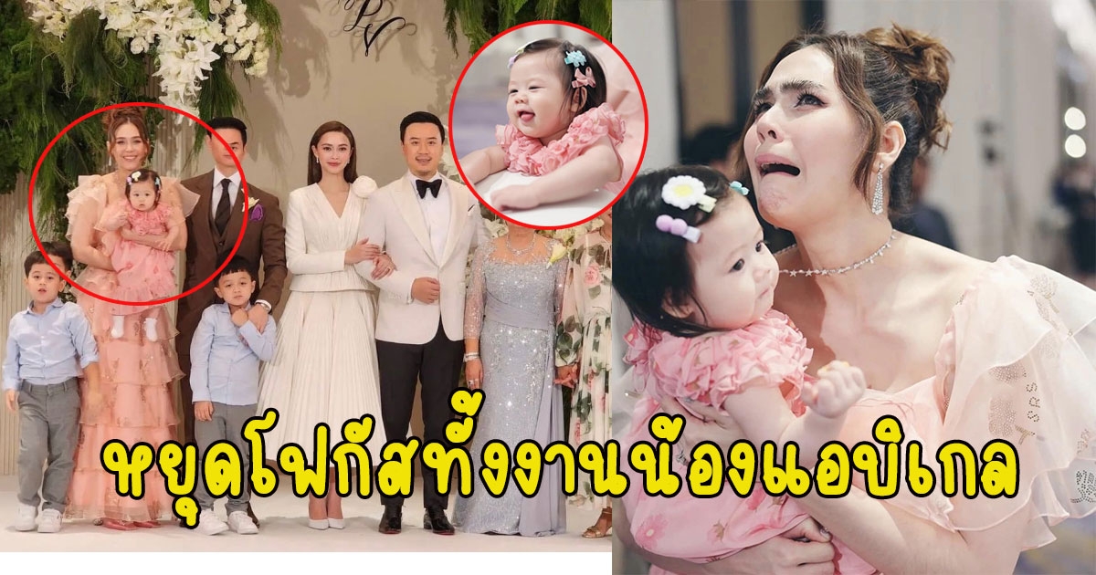 หยุดโฟกัสทั้งงาน น้องแอบิเกล งานแต่ง แพทริเซีย-โน้ต