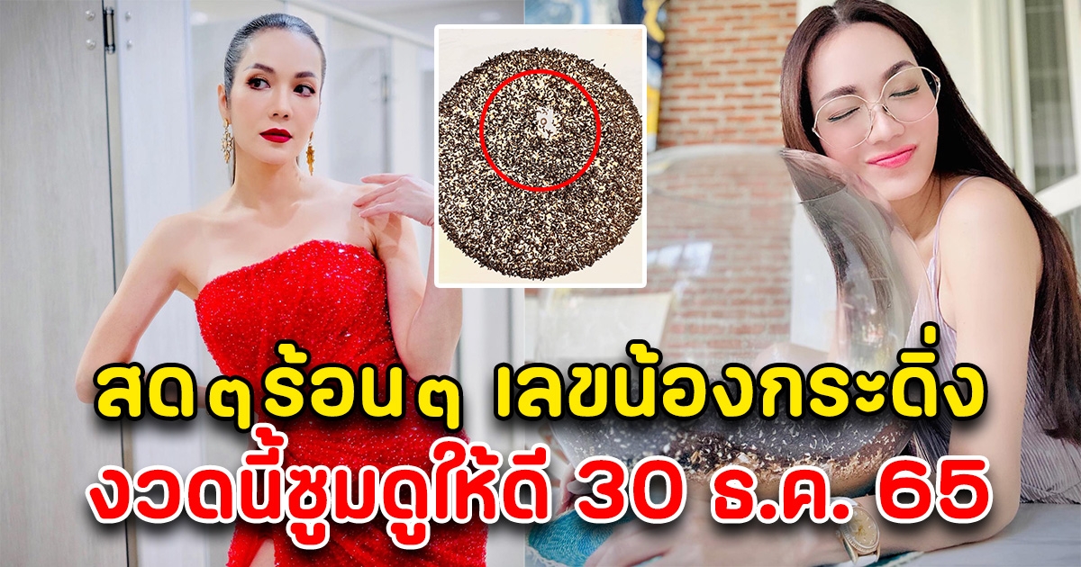 สดๆร้อนๆ อ๋อม สกาวใจ โพสต์เลขน้องกระดิ่ง งวดนี้ซูมดูดีๆ 30 ธันวาคม 65