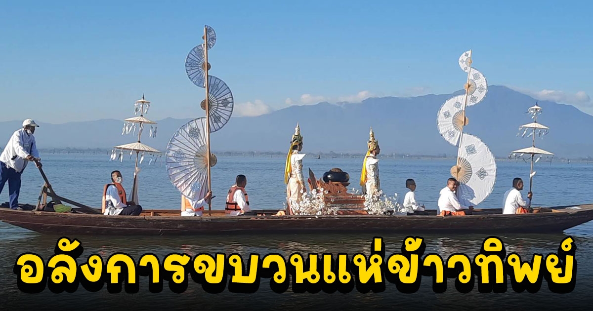 ประเพณีแห่ข้าวทิพย์ทางเรือในกว๊าน ถวายพระเจ้าตนหลวง โบราณอายุกว่า 532 ปี