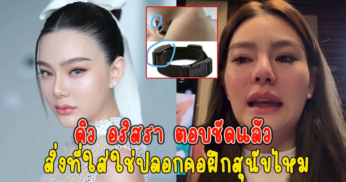 ดิว อริสรา ตอบชัดแล้ว สิ่งที่ใส่ใช่ปลอกคอฝึกสุนัขไหม