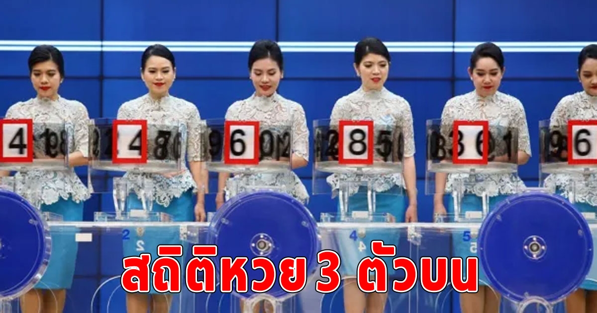 รวมสถิติเลขท้าย 3 ตัวบน ที่ออกบ่อย