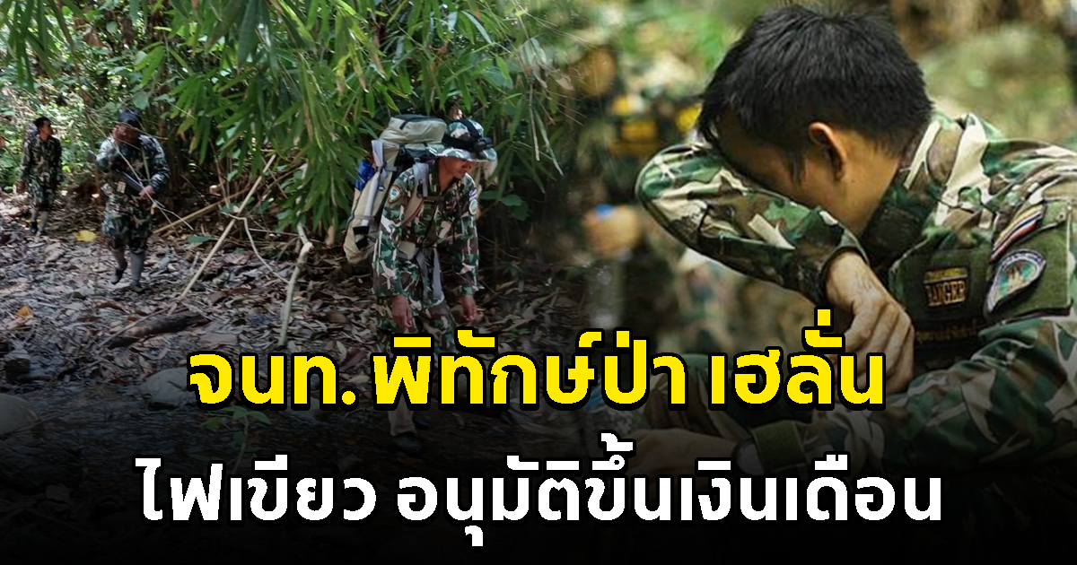 จนท.พิทักษ์ป่า เฮลั่น หลังไฟเขียว อนุมัติขึ้นเงินเดือนแล้ว