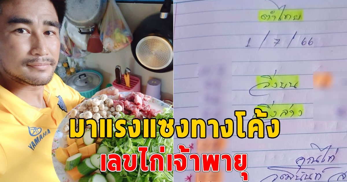 มาแรงแซงทางโค้งเลข ไก่ งวด 1/7/66