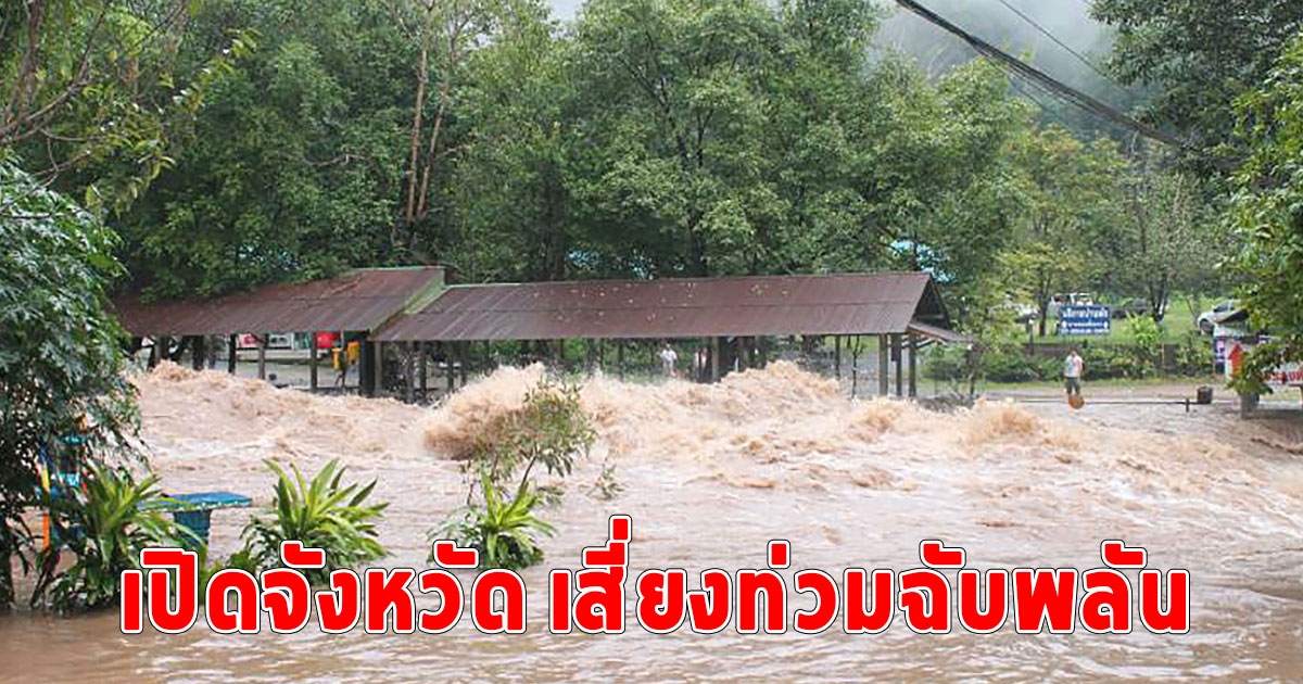 อุตุเตือนฝนตกหนัก เช็กจังหวัดไหนเสี่ยงท่วมฉับพลัน